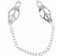 Kink Nipple Grip KINK - JAPANESE CLOVER NIPPLE CLAMPS WITH CHAIN SILVER 30 CM