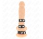 Kink Ring Power KINK - TRIPLE LEATHER PENIS RING WITH PRESSURE CLOSURE