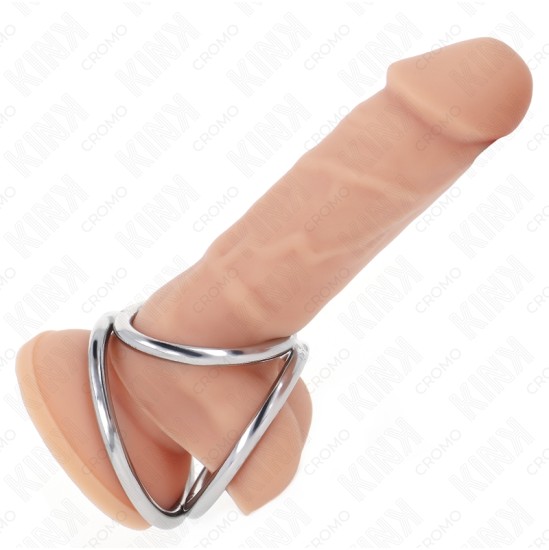 Kink Ring Power KINK - TRIPLE CHROME METAL PENIS RING 3.2 CM TO 4.5 CM