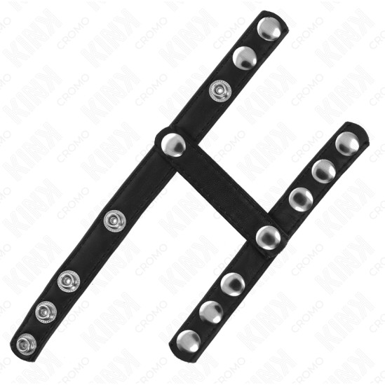 Kink Ring Power KINK - PENIS RING WITH 3 ADJUSTABLE BALL SPLITTER STRAPS