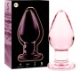 Nebula Series By Ibiza MODEL 3 ANAL PLUG BOROSILICATE GLASS PINK 11 CM -O- 5 CM