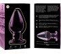 Nebula Series By Ibiza MODEL 3 ANAL PLUG BOROSILICATE GLASS PINK 11 CM -O- 5 CM