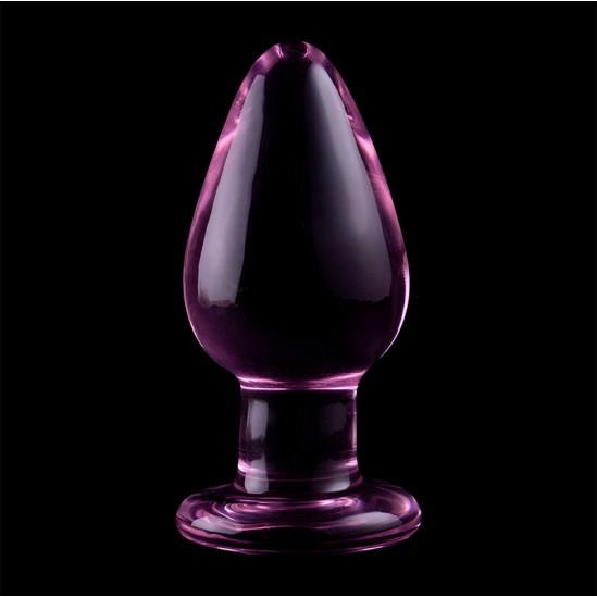 Nebula Series By Ibiza MODEL 3 ANAL PLUG BOROSILICATE GLASS PINK 11 CM -O- 5 CM