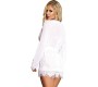 Subblime Babydolls SUBBLIME - BABYDOLL WHITE LONG SLEEVES FRINGED BABYDOLL L/XL