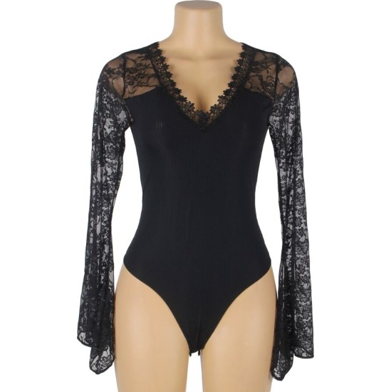 Subblime Bodies SUBBLIME - TEDDY FLORAL PATTERN LONG SLEEVE L/XL