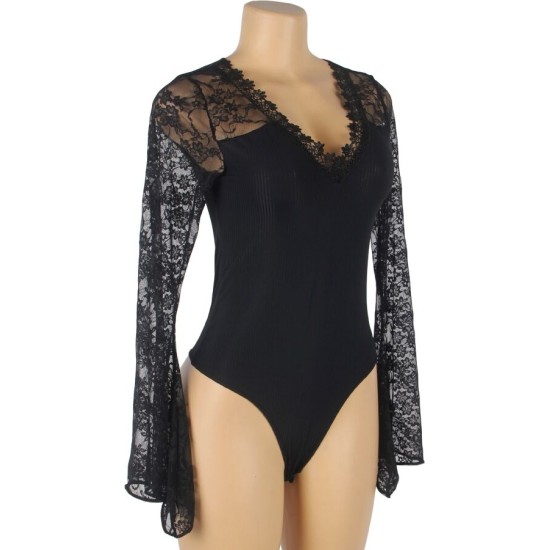 Subblime Bodies SUBBLIME - TEDDY FLORAL PATTERN LONG SLEEVE L/XL