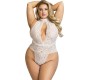 Subblime Bodystockings SUBBLIME - 953850 LACE BODYSUIT WHITE S/M