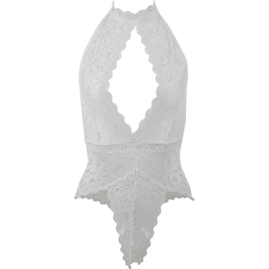 Subblime Bodystockings SUBBLIME - 953850 LACE BODYSUIT WHITE S/M