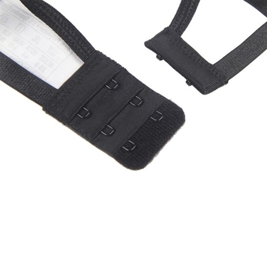 Subblime Sets SUBBLIME - SET OF 3 PIECES BRA + THONG + LACE GARTER BLACK L/XL