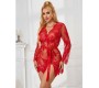 Subblime Sets SUBBLIME - 953775 LACE NIGHTGOWN + THONG RED S/M