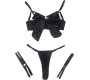 Subblime Sets SUBBLIME - 955205 BRA SET WITH ADJUSTABLE BLACK BOW L/XL
