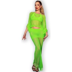 Chilirose Sets CHILIROSE - CR 4666 TOP & SKIRT GREEN S/M