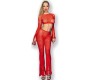 Chilirose Sets CHILIROSE - CR 4648 TOP & PANT RED S/L