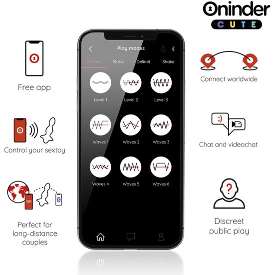 Oninder Cute LOVE BUTT VIBRATING ANAL PLUG DILATOR - FREE WORLDWIDE APP
