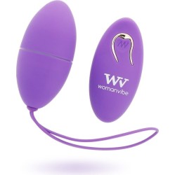 Womanvibe ALSAN SILICONE REMOTE CONTROL EGG PURPLE