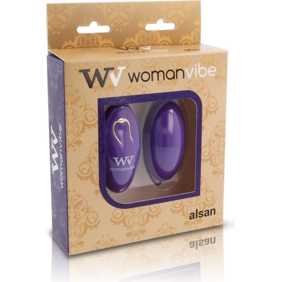 Womanvibe ALSAN SILICONE REMOTE CONTROL EGG PURPLE