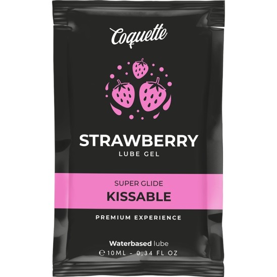 Coquette Cosmetics COQUETTE CHIC DESIRE - STRAWBERRY WATER BASED KISSABLE LUBRICANT POCKET 10 ML