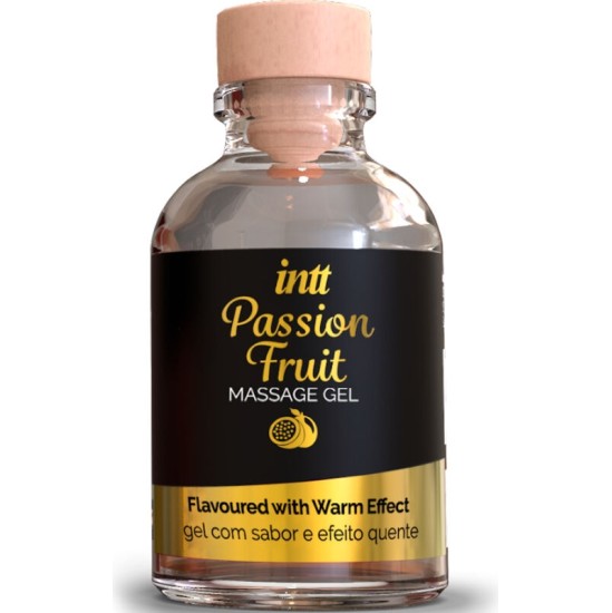 Intt Massage & Oral Sex PASSION FRUIT FLAVORED MASSAGE GEL WITH HEAT EFFECT