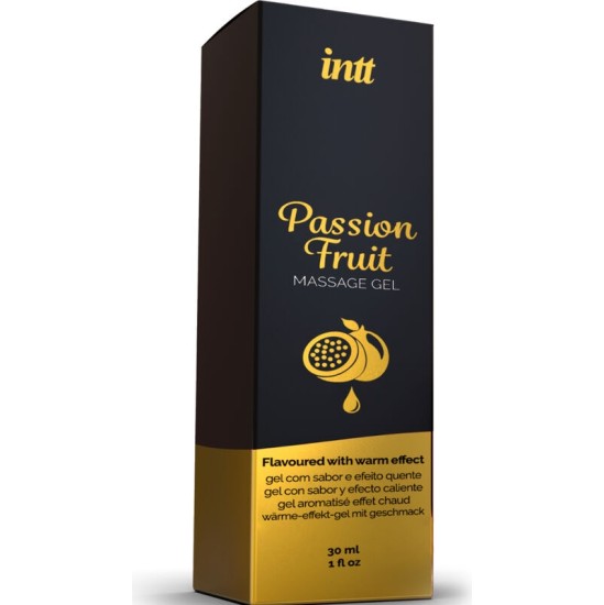 Intt Massage & Oral Sex PASSION FRUIT FLAVORED MASSAGE GEL WITH HEAT EFFECT