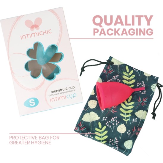 Intimichic MENSTRUAL CUP MEDICAL GRADE SILICONE - SIZE S