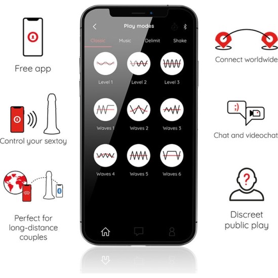 Oninder MEDIUM BOGOT&Aacute; VIBRATOR DILDO 9 SPEEDS NATURAL 20 CM -O- 4.2 CM - FREE APP