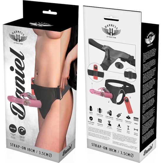 Harness Attraction RNES DANIEL WITH VIBRATION AND ROTATION 18 CM -O- 3.5 CM