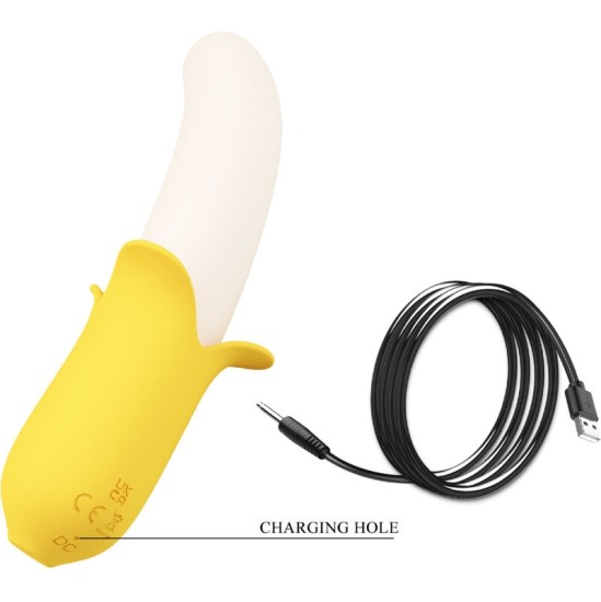 Pretty Love BANANA GEEK SUPER POWER 7 VIBRATIONS UP&DOWN SILICONE BLACK