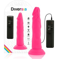 Diversia FLEXIBLE VIBRATING DILDO PINK 23 CM -O- 4.3 CM