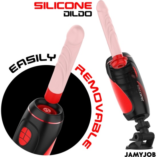Jamyjob PYSTON BASE AUTOMATIC MASTURBATOR WITH REMOTE CONTROL DILDO