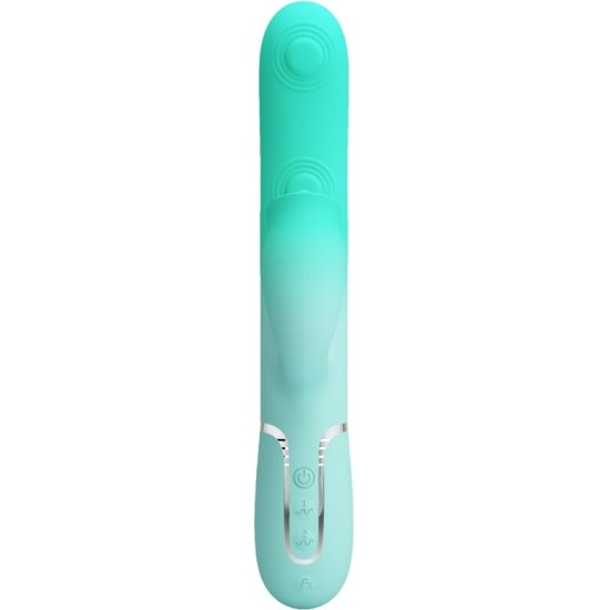 Pretty Love Flirtation PRETTY LOVE - GIGI MULTIFUNCTION RABBIT VIBRATOR AQUA GREEN