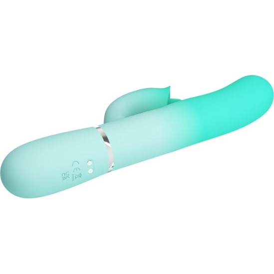 Pretty Love Flirtation PRETTY LOVE - GIGI MULTIFUNCTION RABBIT VIBRATOR AQUA GREEN