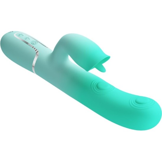 Pretty Love Flirtation PRETTY LOVE - GIGI MULTIFUNCTION RABBIT VIBRATOR AQUA GREEN