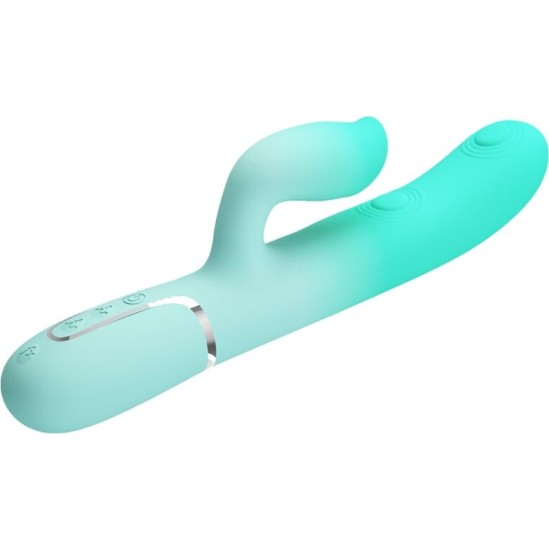 Pretty Love Flirtation PRETTY LOVE - GIGI MULTIFUNCTION RABBIT VIBRATOR AQUA GREEN