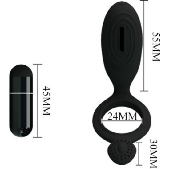 Pretty Love Male PRETTY LOVE - ETHEL VIBRATING RING WITH STIMULATOR