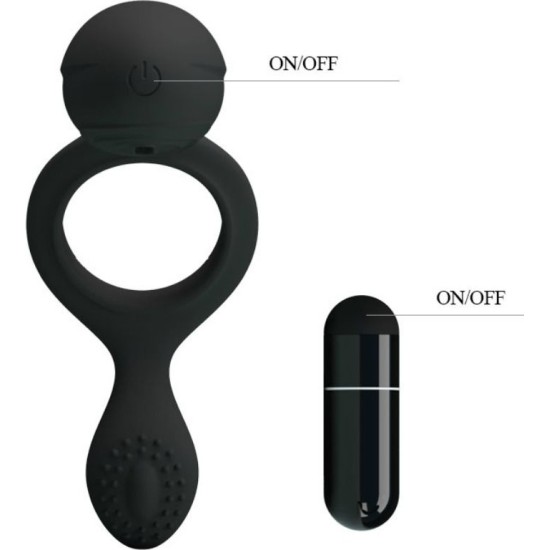 Pretty Love Male PRETTY LOVE - ETHEL VIBRATING RING WITH STIMULATOR