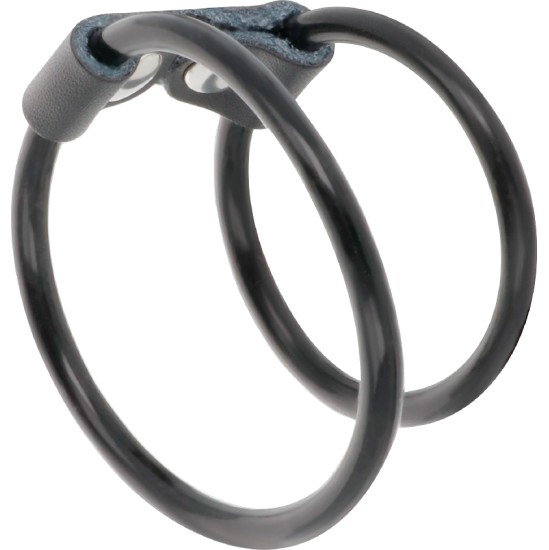 Darkness Sensations DARKNESS - DOUBLE FLEXIBLE PENIS RING