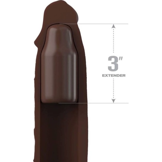 Fantasy X-Tensions FANTASY X- TENSIONS - PIPEDREAMS SLEEVE 22,86 CM + 7,62 CM PLUG BROWN