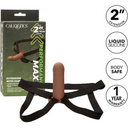 Calexotics PERFORMANCE MAXX EXTENSION WITH HARNESS BROWN SKIN