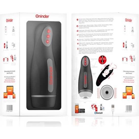 Oninder SEOUL RECHARGEABLE MALE MASTURBATOR 10 SPEED - FREE APP