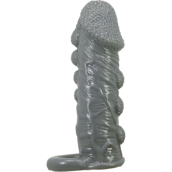 Pretty Love REALISTIC PENIS ENLARGER AND DELAY SLEEVE GREY