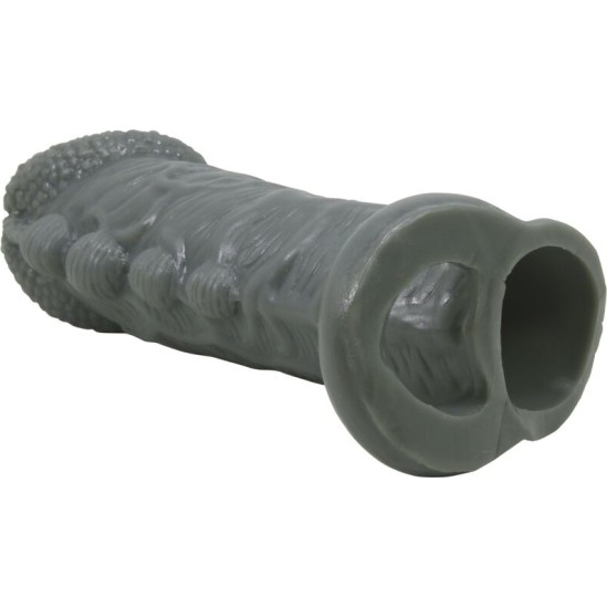 Pretty Love REALISTIC PENIS ENLARGER AND DELAY SLEEVE GREY