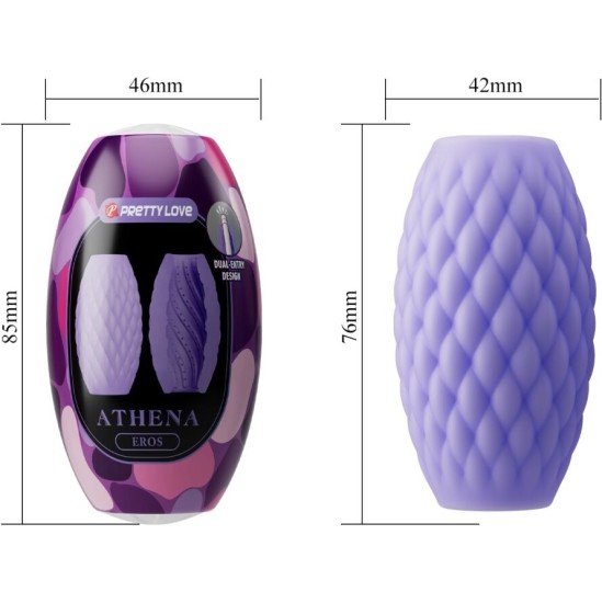 Pretty Love ATHENA EROS SILICONE MALE MASTURBATOR PURPLE
