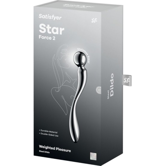 Satisfyer Dildo SATISFYER - STAR FORCE 2 STAINLESS STEEL DOUBLE-ENDED DILDO