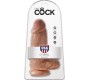 King Cock CHUBBY REALISTIC PENIS 23 CM CARAMEL