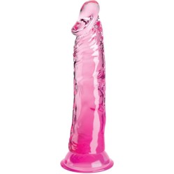 King Cock CLEAR REALISTIC PENIS 19.7 CM PINK