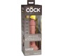 King Cock ELITE REALISTIC DILDO VIBRATING & SILICONE 15.2 CM