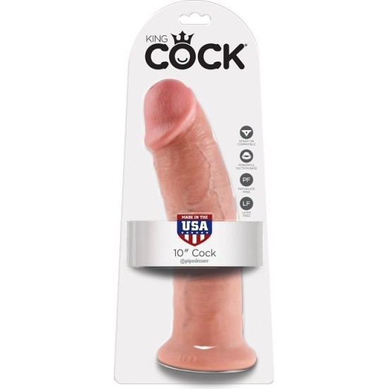 King Cock 10 DILDO FLESH 25.4 CM