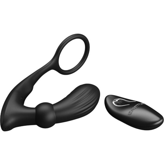 Pretty Love Bottom PRETTY LOVE - WARREN BLACK ANAL RING & VIBRATOR
