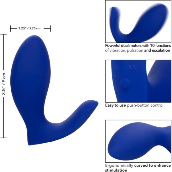 Calexotics ADMIRAL RIMMING PROSTATE STIMULATOR & VIBRATOR BLUE