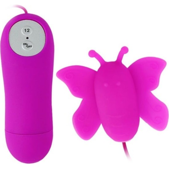 Baile Stimulating BAILE - LOVE EGGS BUTTERFLY CLITORIS STIMULATOR 12 SPEEDS LILAC REMOTE CONTROL